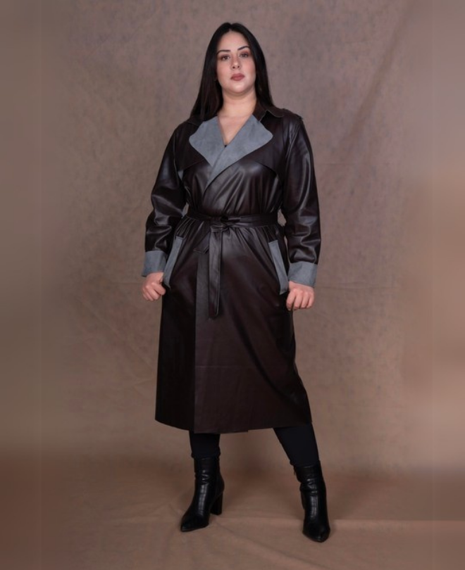 Trench-coat Similicuir